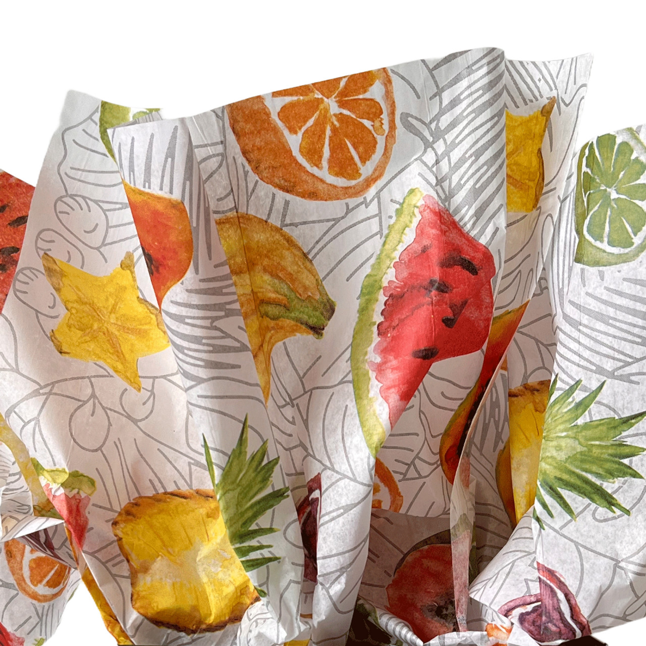 Tropical Fruit New Patterned Tissue 20 x 30 Sheets - 240 / Pack